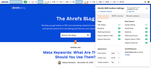 ahrefs toolbar